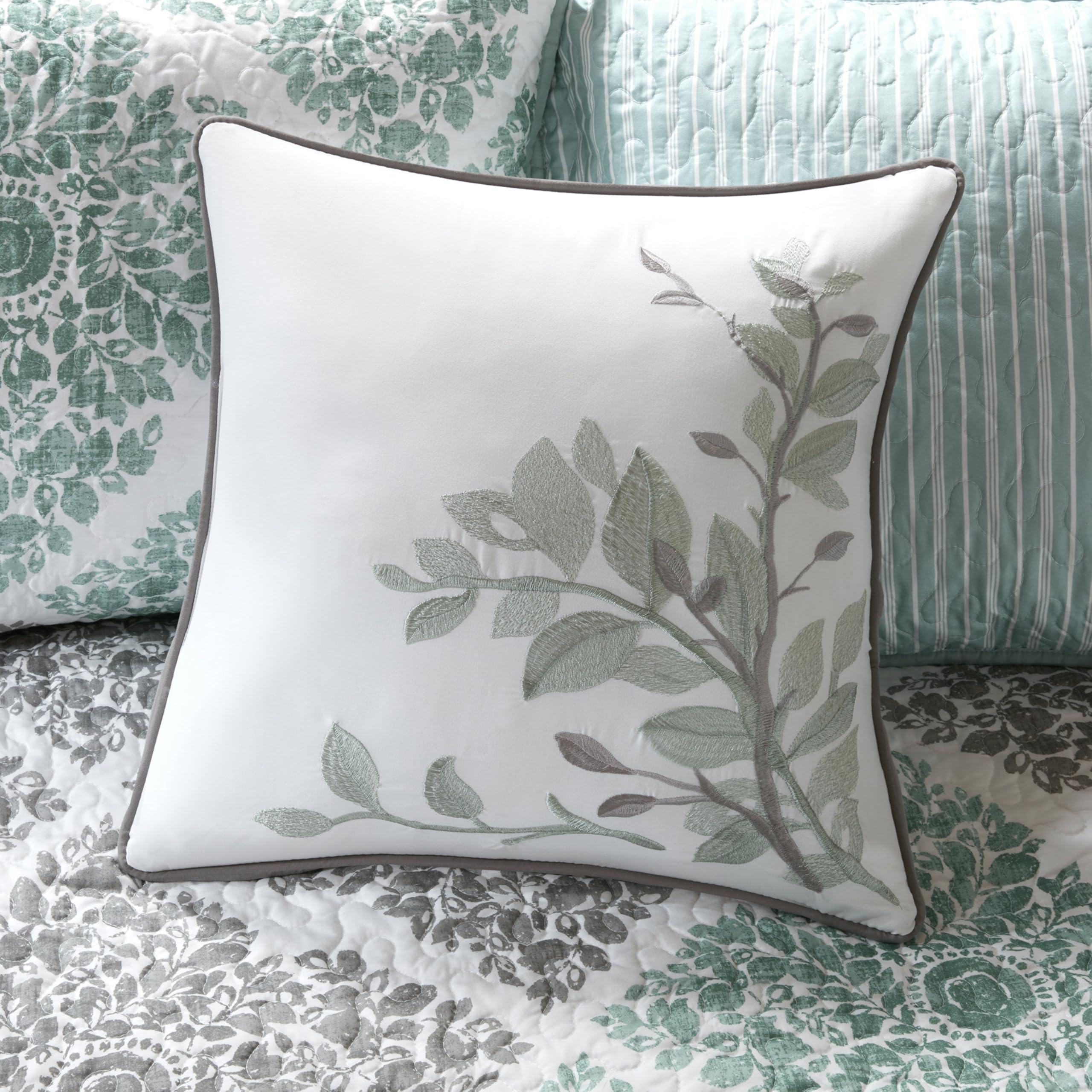 Madison Park Bedskirt measures 39x75 plus 15 inches for fit