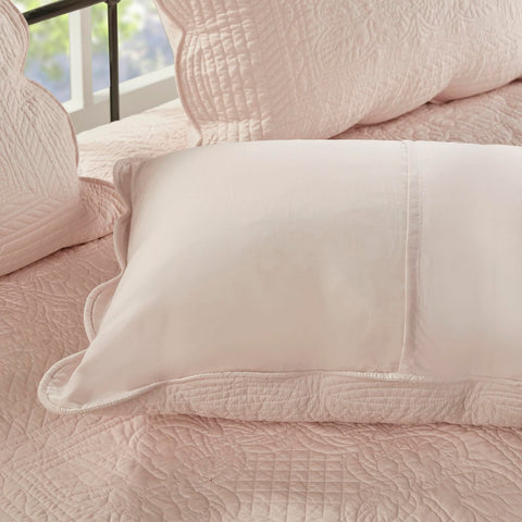 Madison Park bedskirt flat lay shows clean lines.