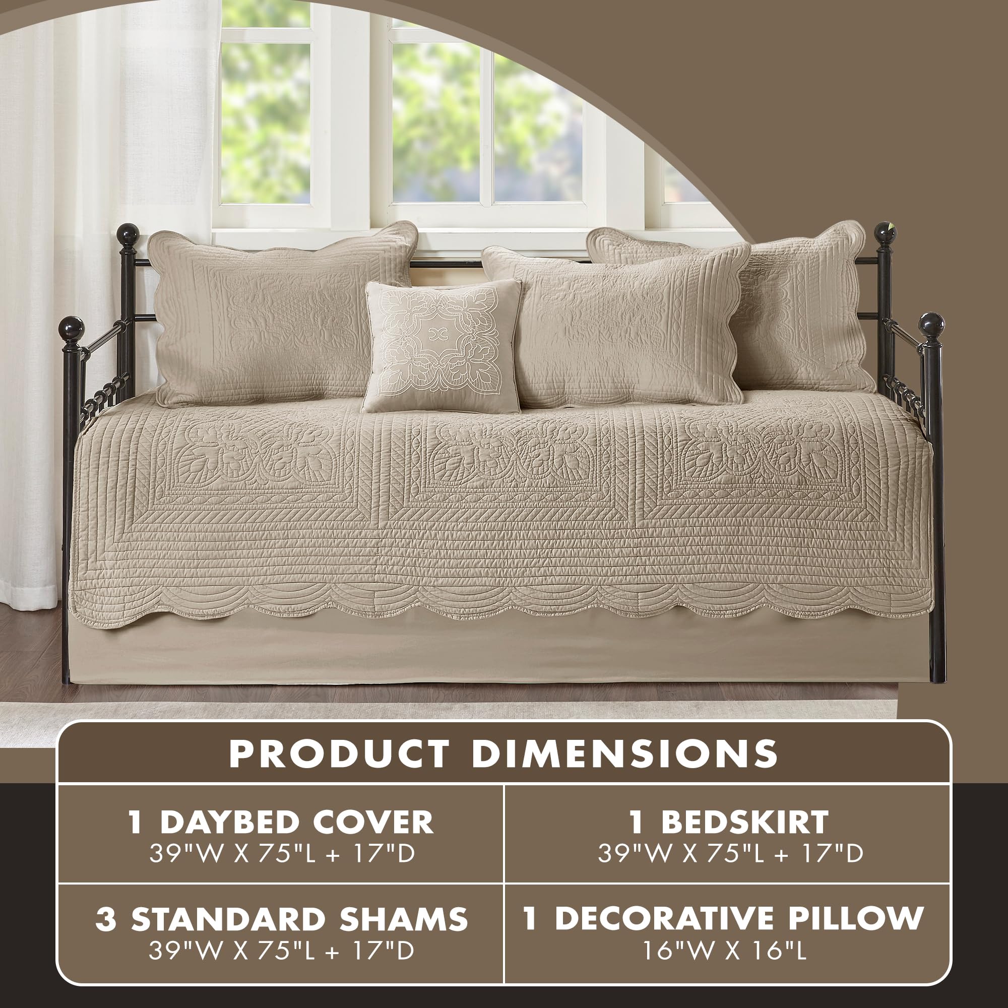 Madison Park all-season feel with cotton filling for cozy guest room comfort