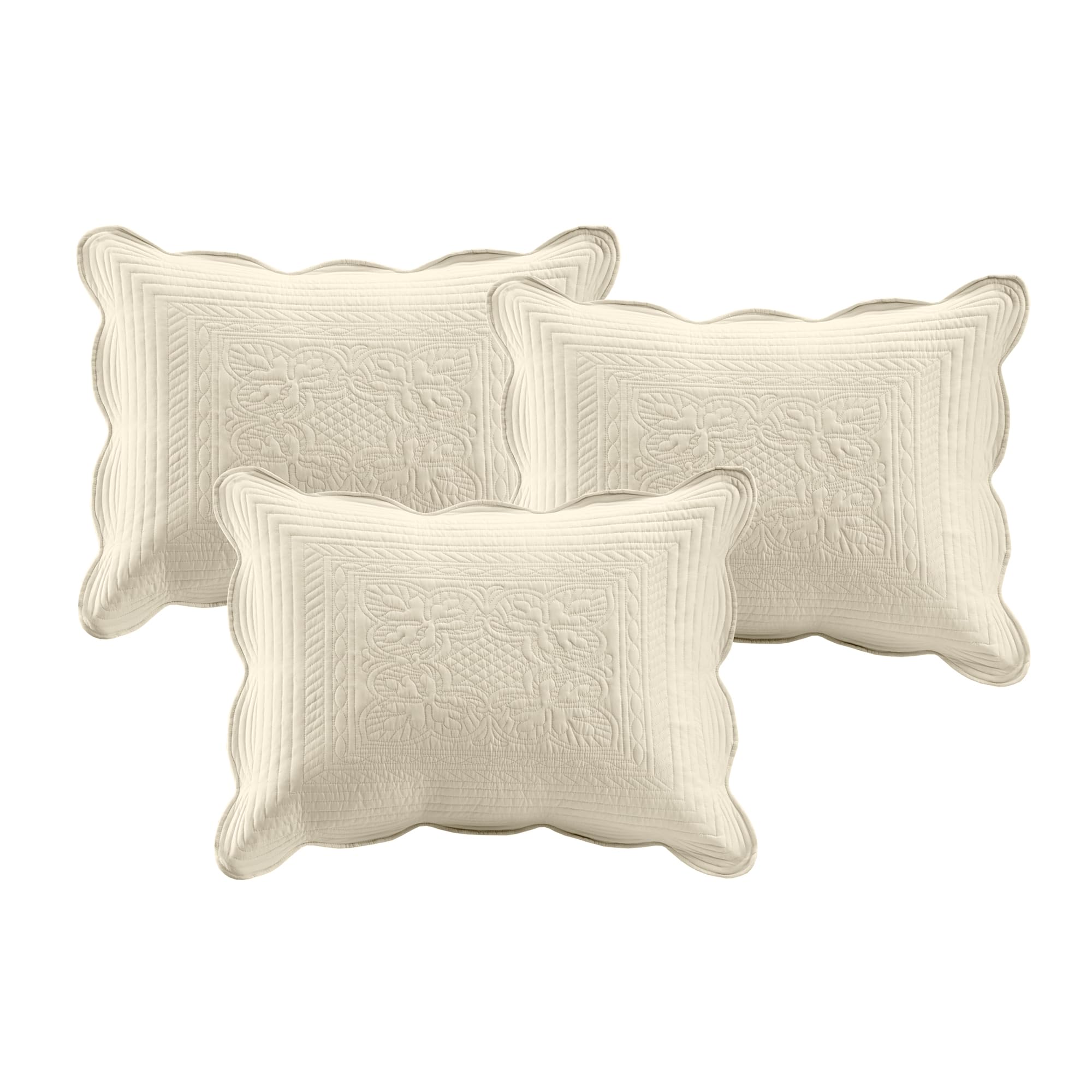 Embroidered decorative pillow from Madison Park daybed set adds focal detail