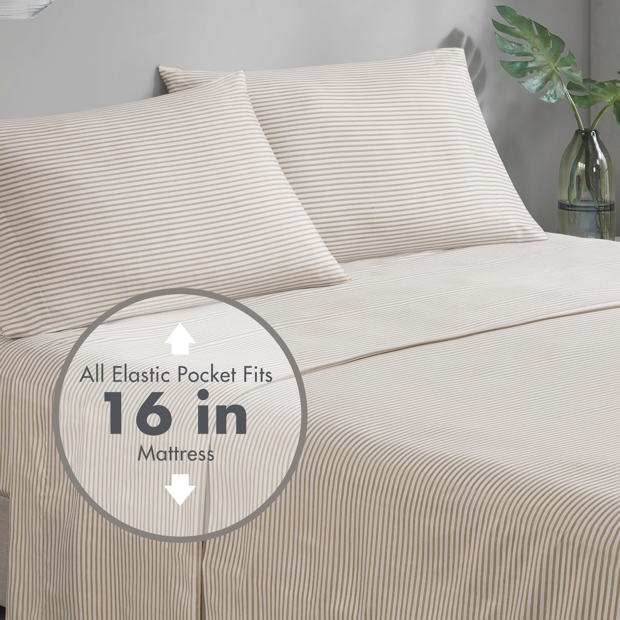Madison Park Essentials Jaxon pillowshams complete the bed-in-a-bag aesthetic.