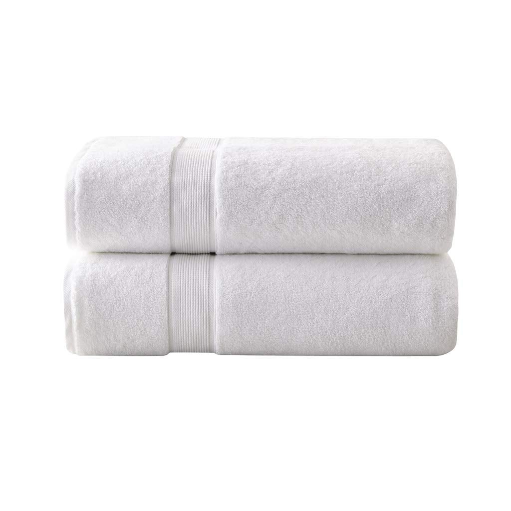Long-staple cotton towels with double-ply loops deliver plush absorbency and lasting durability