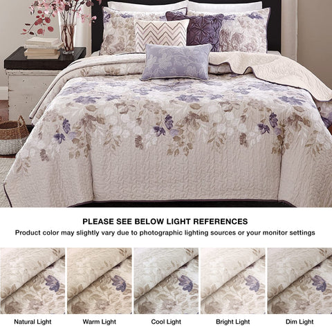 Madison Park Luna coverlet edge fades to ivory for versatile look