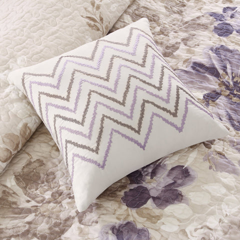 Madison Park Luna decorative pillow 12x18 adds layered depth on bed