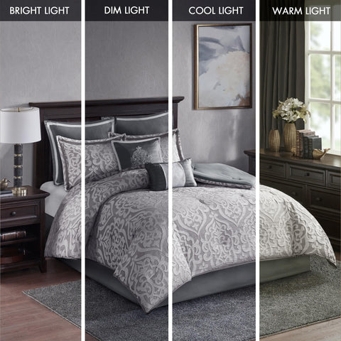 Odette bedroom ensemble creates a coordinated, stylish sleeping space.