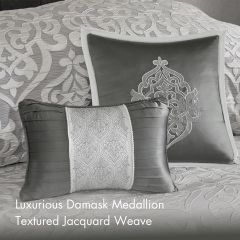 Odette solid grey reverse offers versatile styling options.