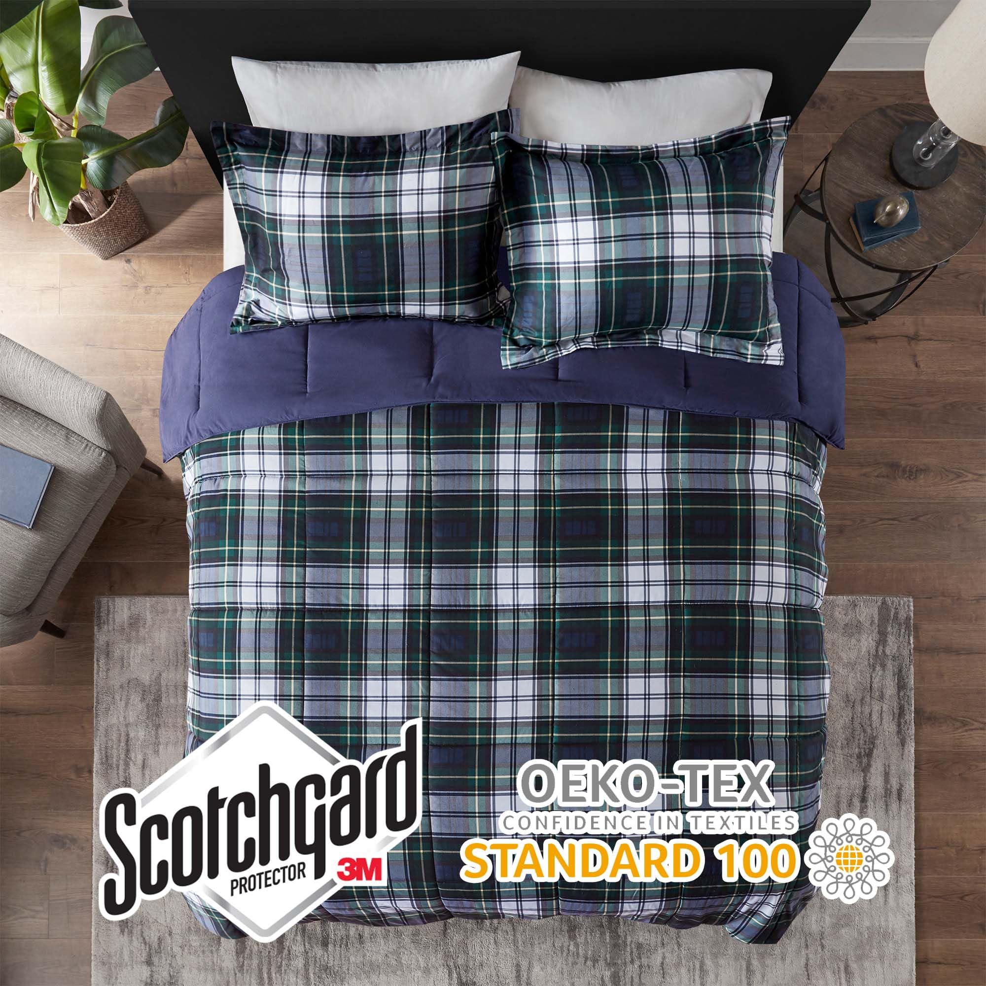 Parkston comforter features 3M Scotchgard moisture management for drier nights