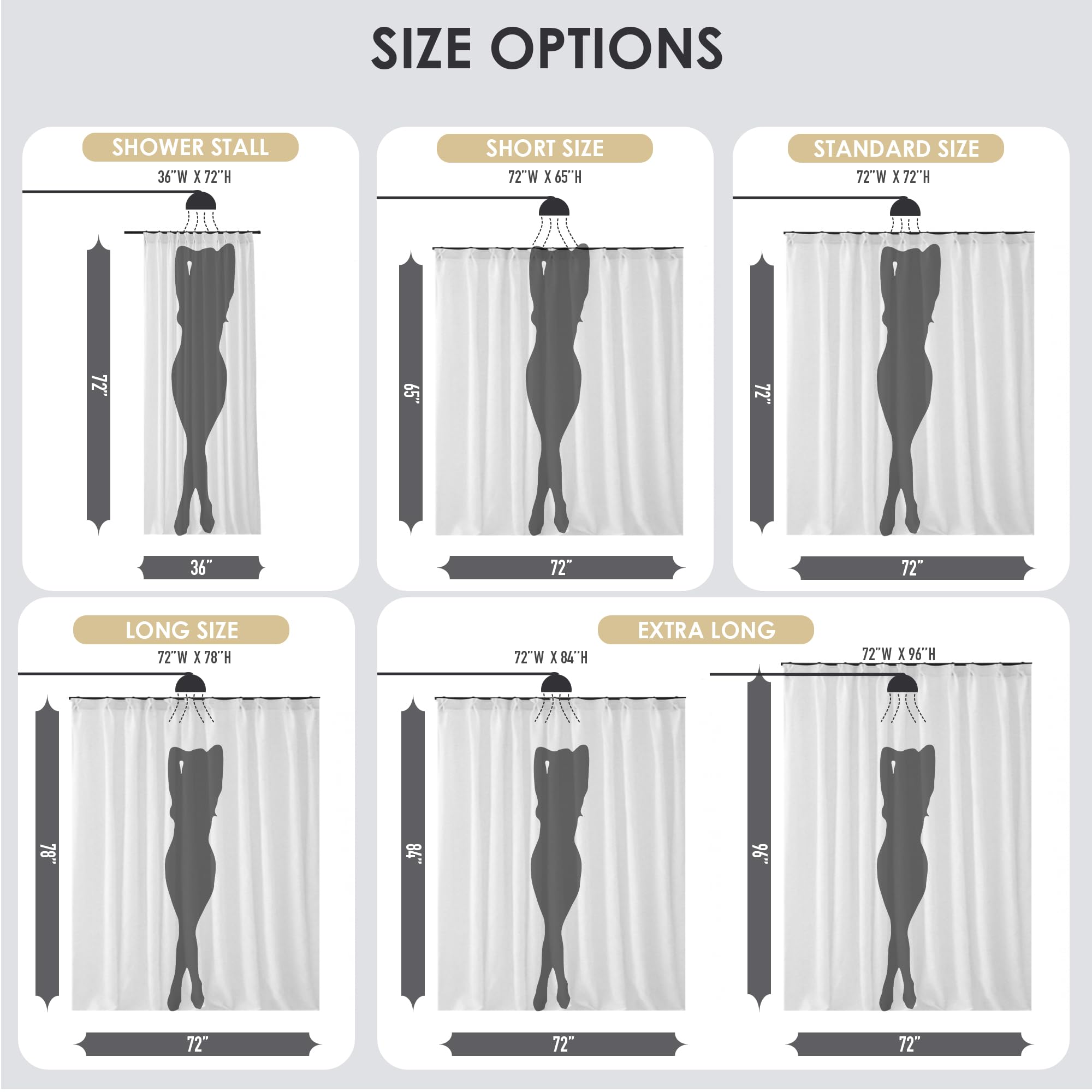 OEKO-TEX certified curtain ensures safe daily use in the bathroom.