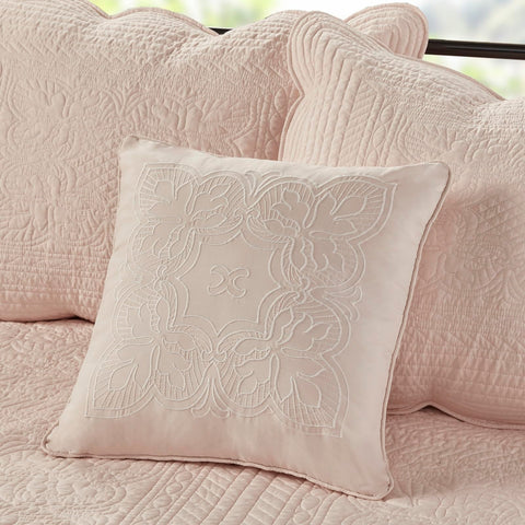 Madison Park shams embroidery detail adds refined texture.