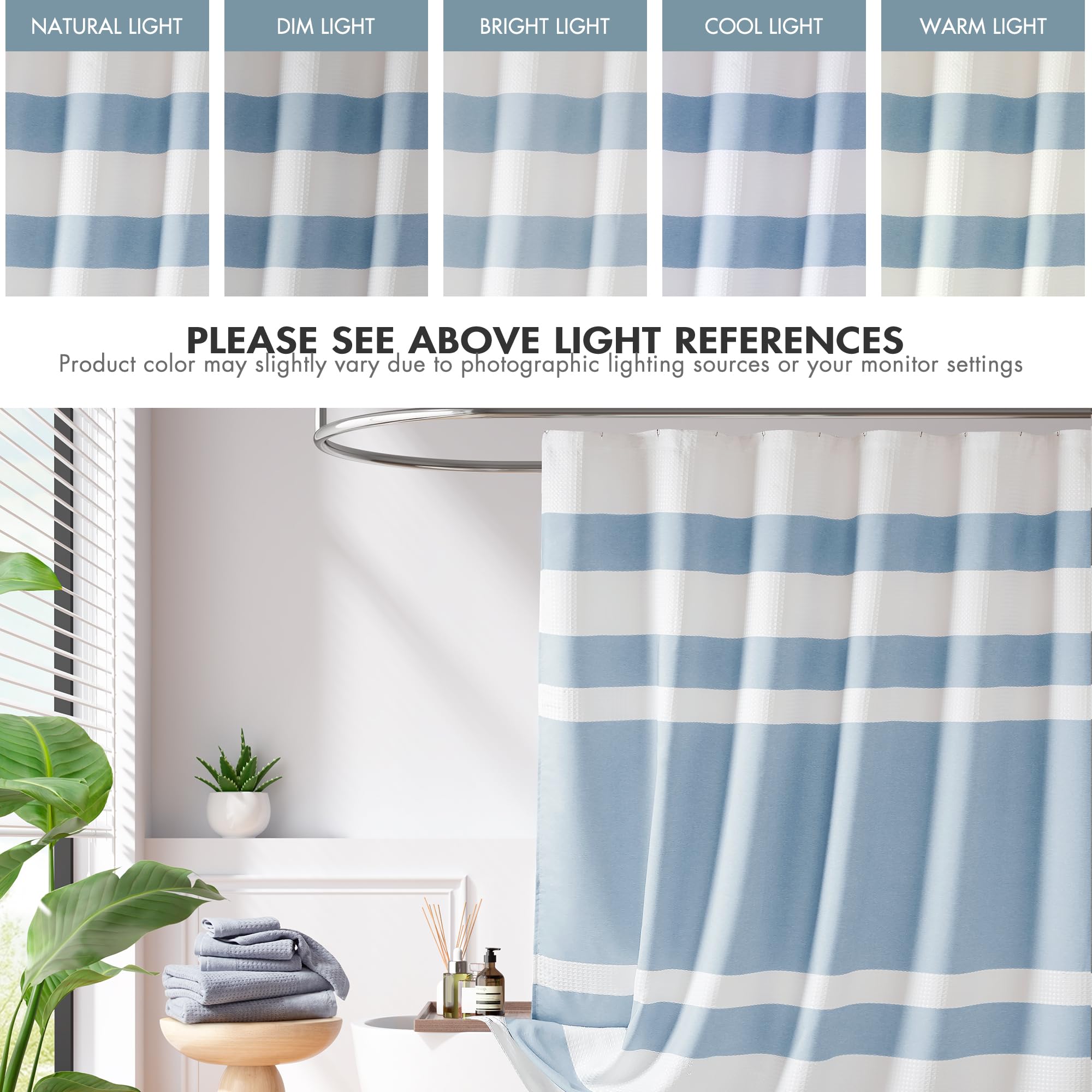 Madison Park Spa Waffle Curtain 3M Scotchgard keeps fabrics cleaner