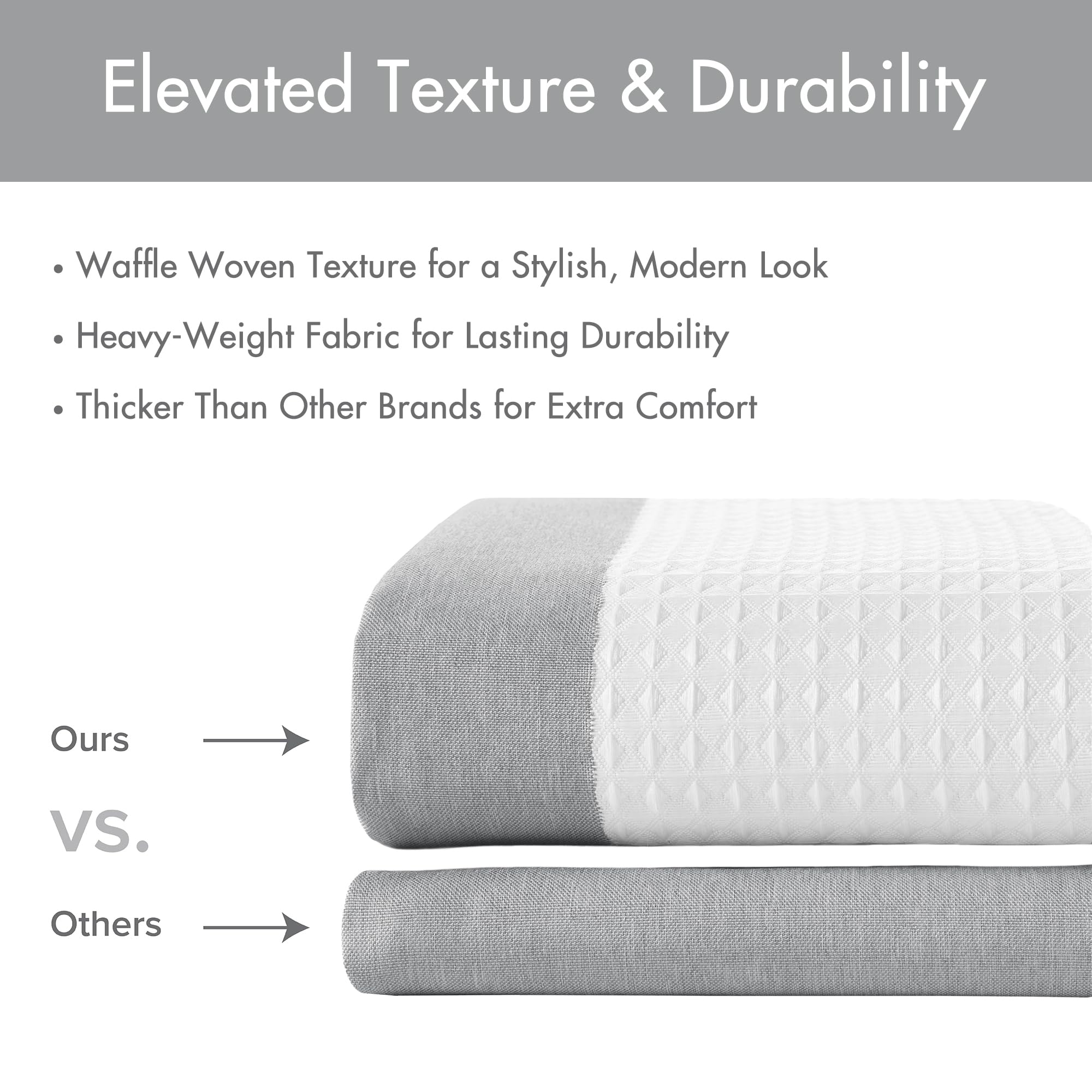 Madison Park spa waffle curtain 72x72 inches fits standard shower spaces