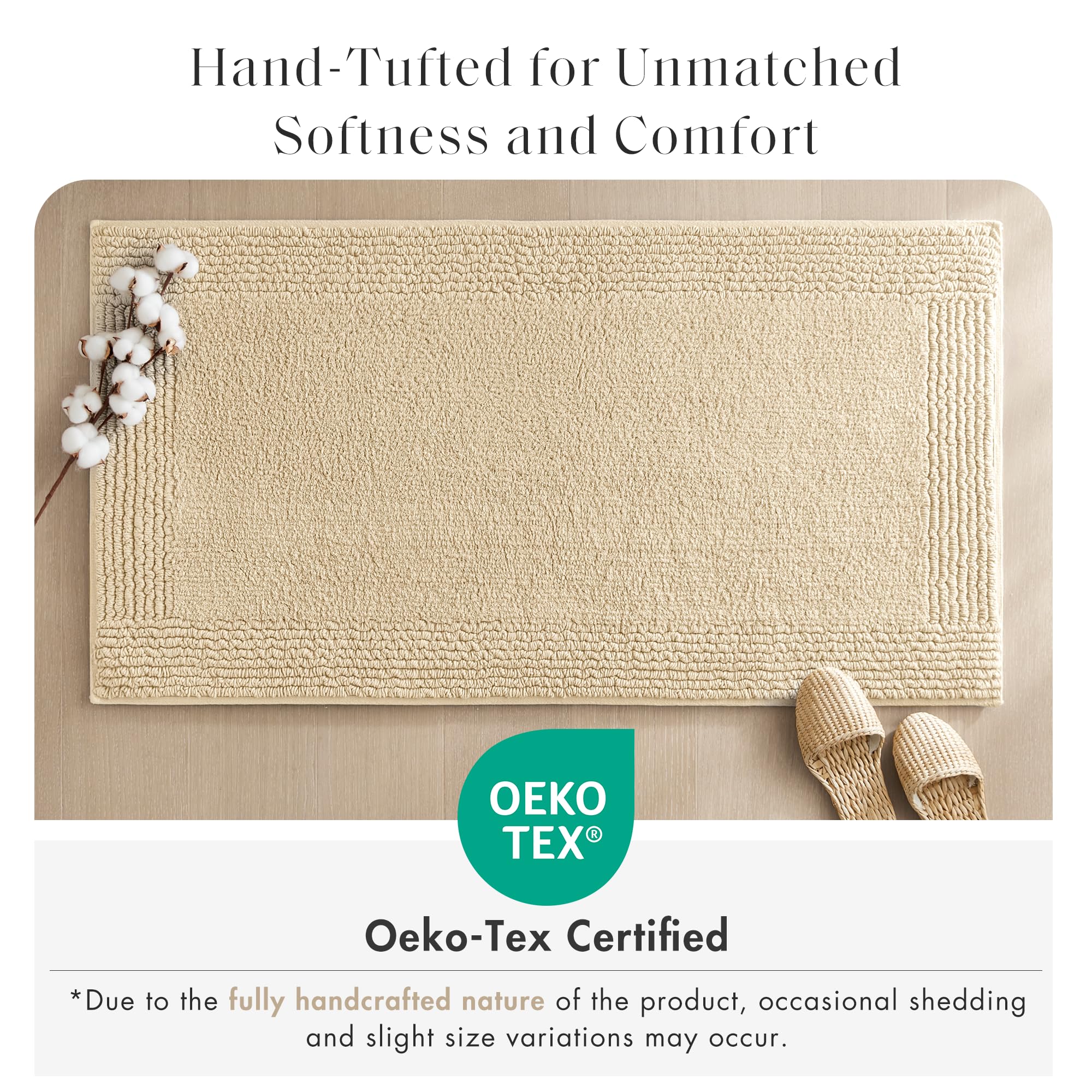 Madison Park Splendor uses 100% cotton for softness and absorbency.