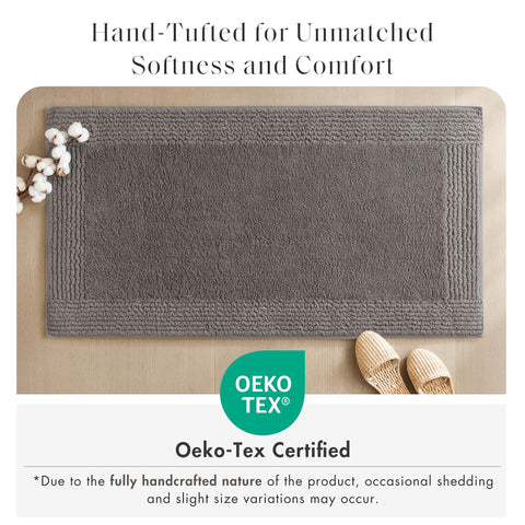 20x30 inch Madison Park Splendor rug fits standard baths with spa-like warmth.