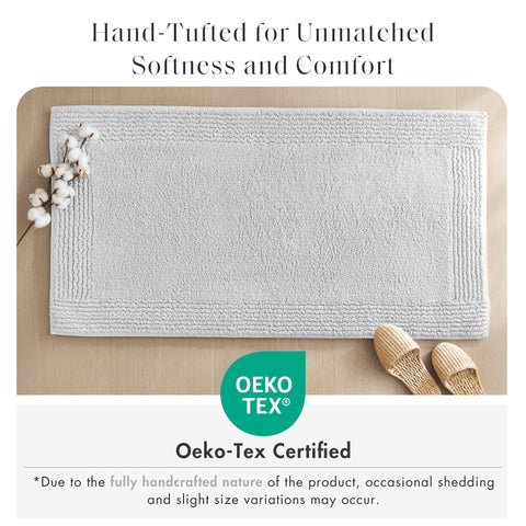 Madison Park Splendor absorbent cotton rug ideal for quick bathroom drying.