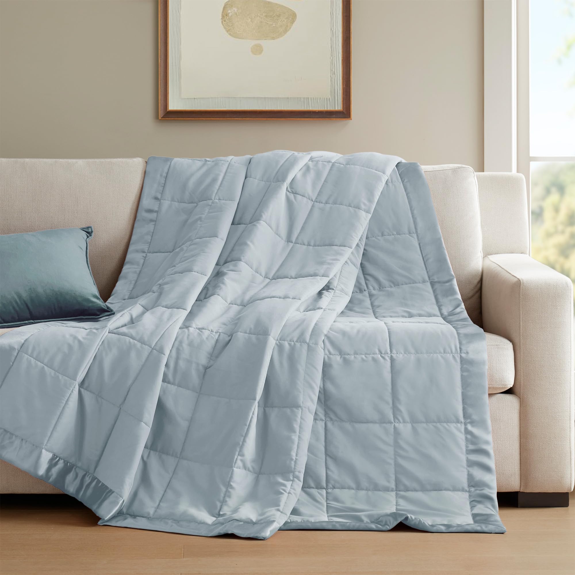 Madison Park Windom blanket showing stain release after washing