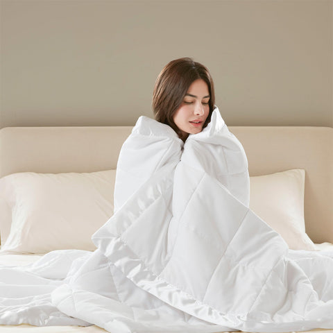 Madison Park Windom blanket is machine washable for quick, easy care.