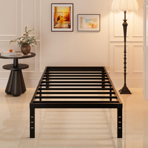 Maenizi bed frame with six legs ensures stable support for heavy mattresses