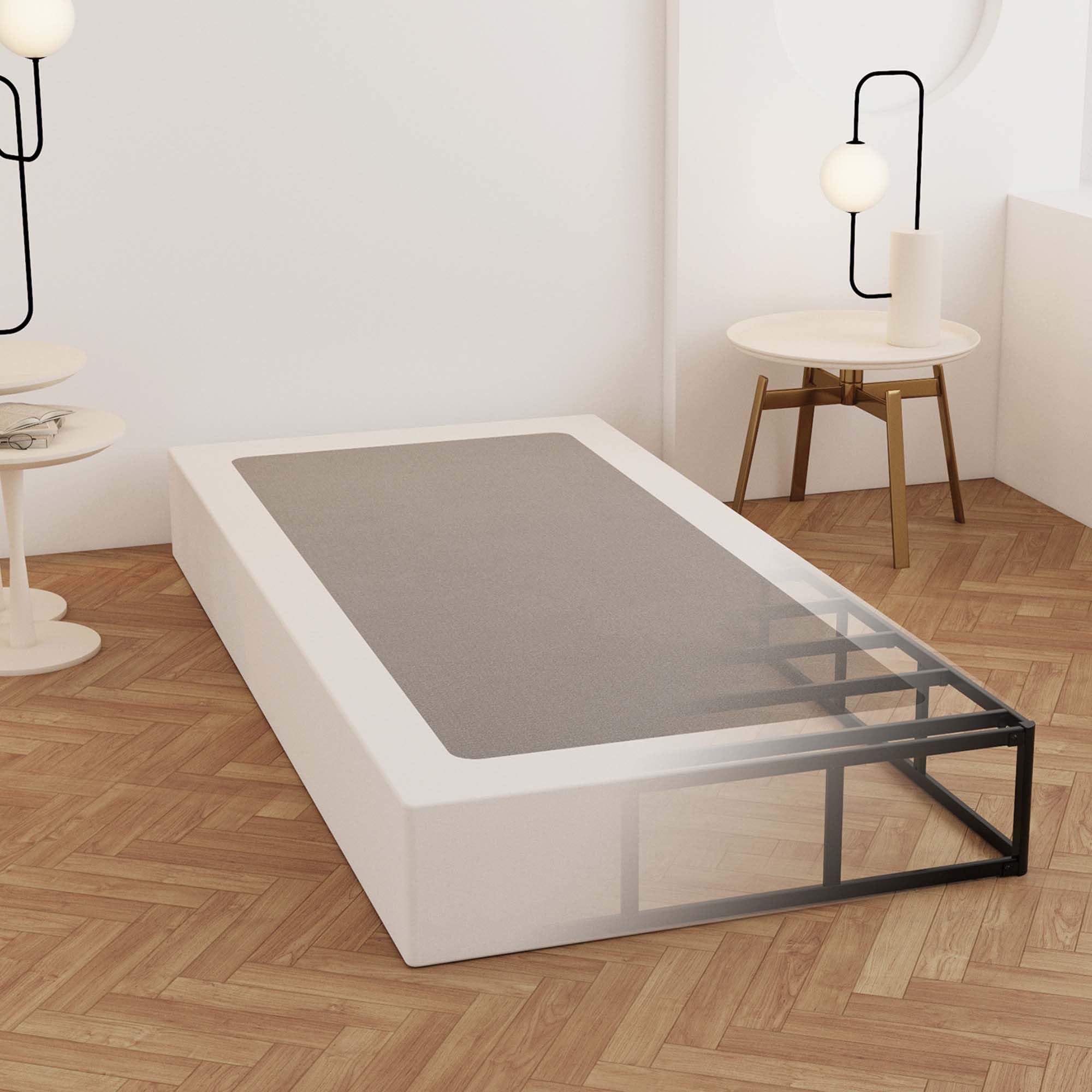 Maenizi Twin Box Spring frame delivers sturdy support for heavy mattresses