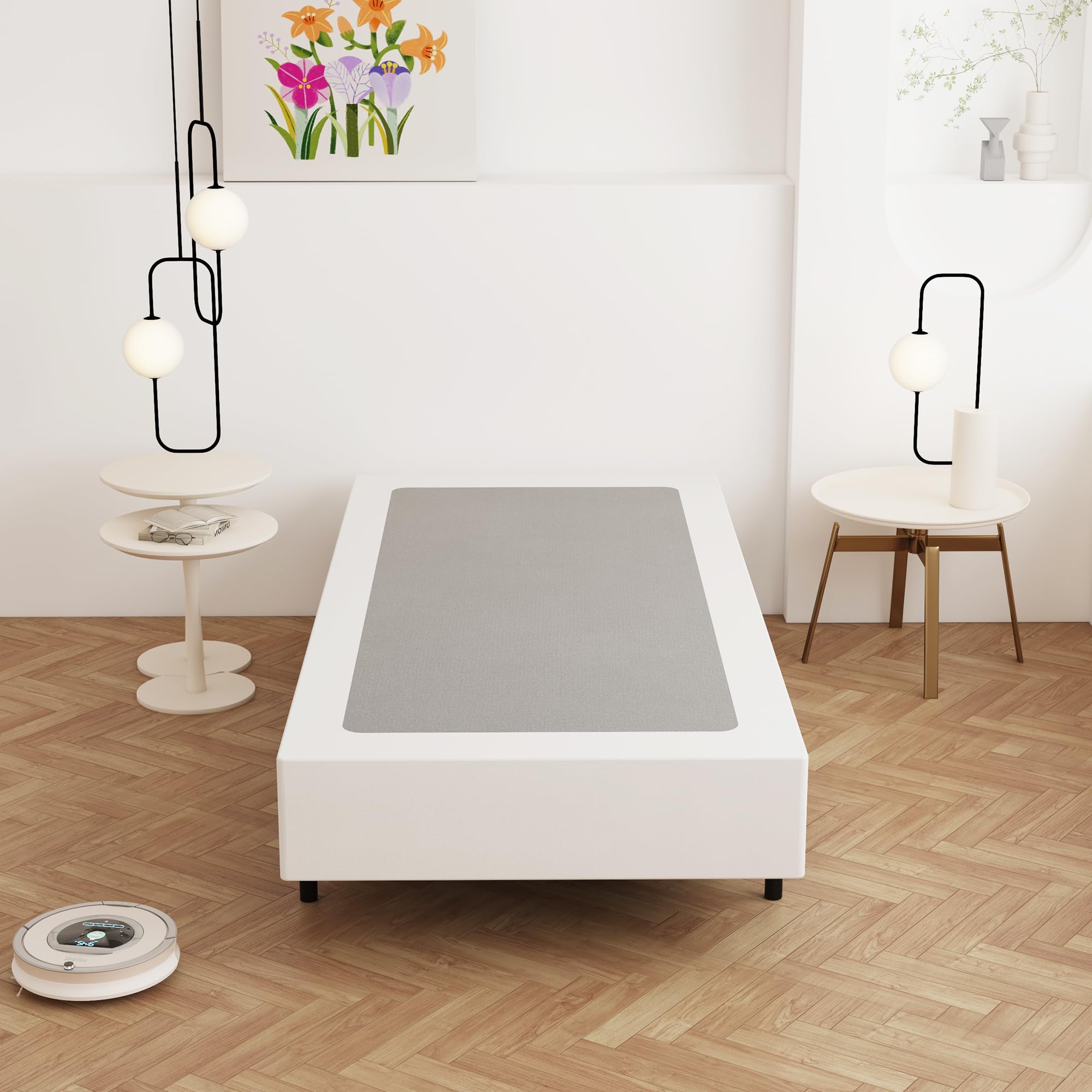 Maenizi Twin Box Spring noise-free design supports peaceful nights