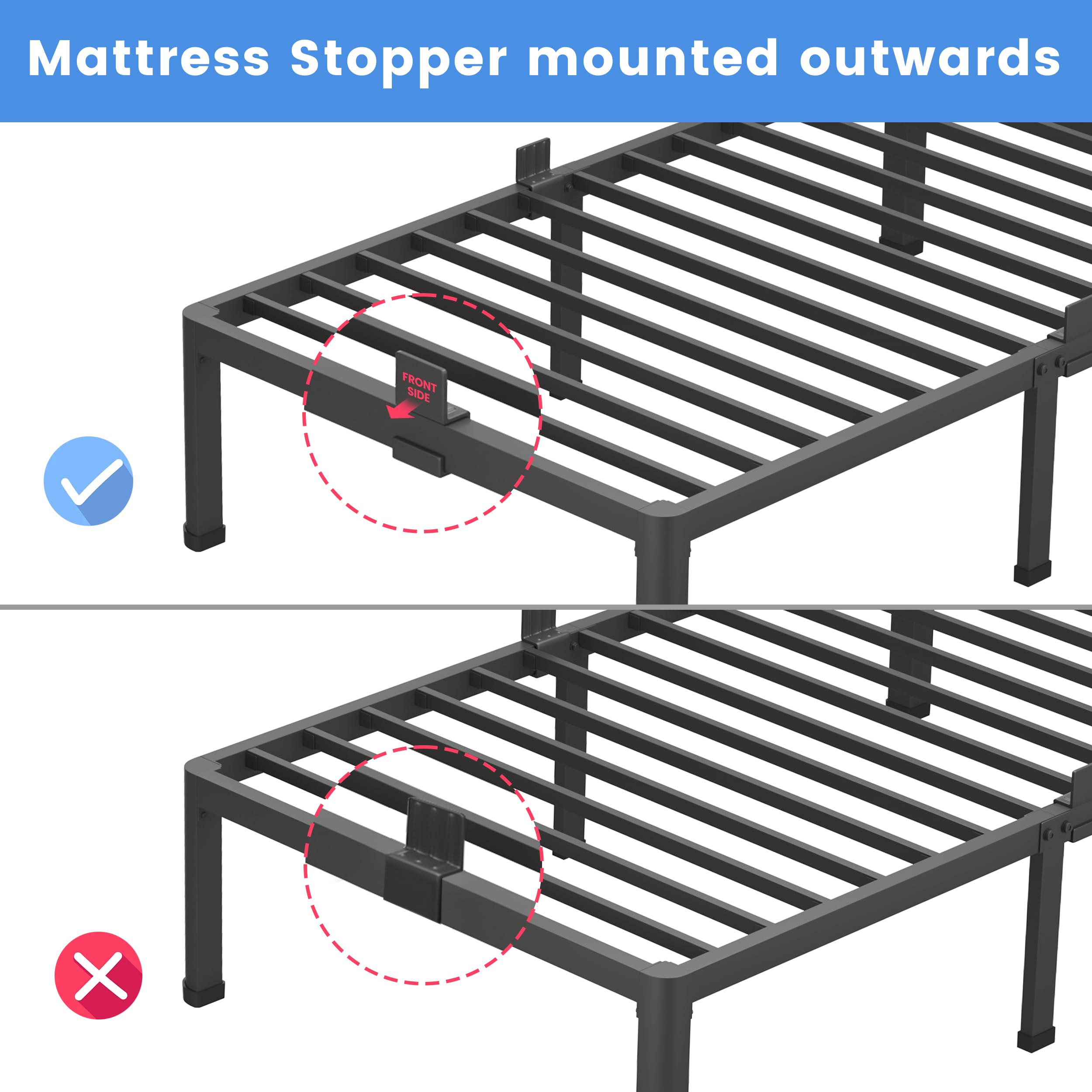 MAF modern bed frame complements any bedroom style