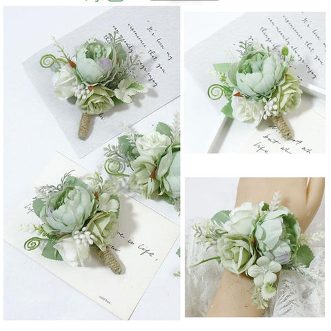 Detail of artificial flowers and ribbons from the MAFELOE set