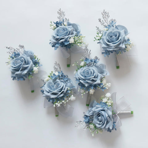 MAFELOE corsage boutonniere on dress and suit for versatile look