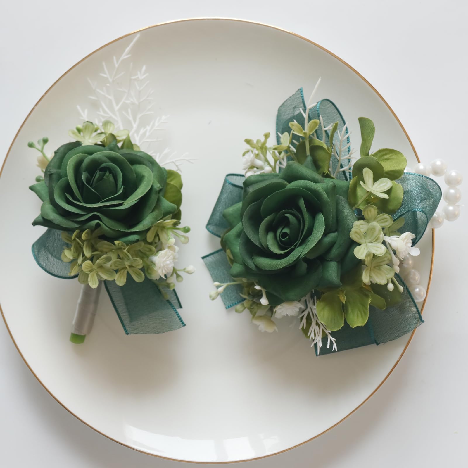 MAFELOE boutonniere back with pins and clips for secure attachment