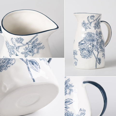 Magclay vintage-style chinoiserie decor pitcher perfect for display and gifting.
