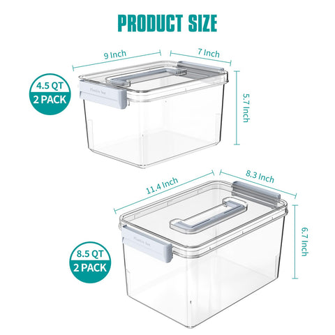 MAGDESIGNER transparent latch lid helps quick content identification.