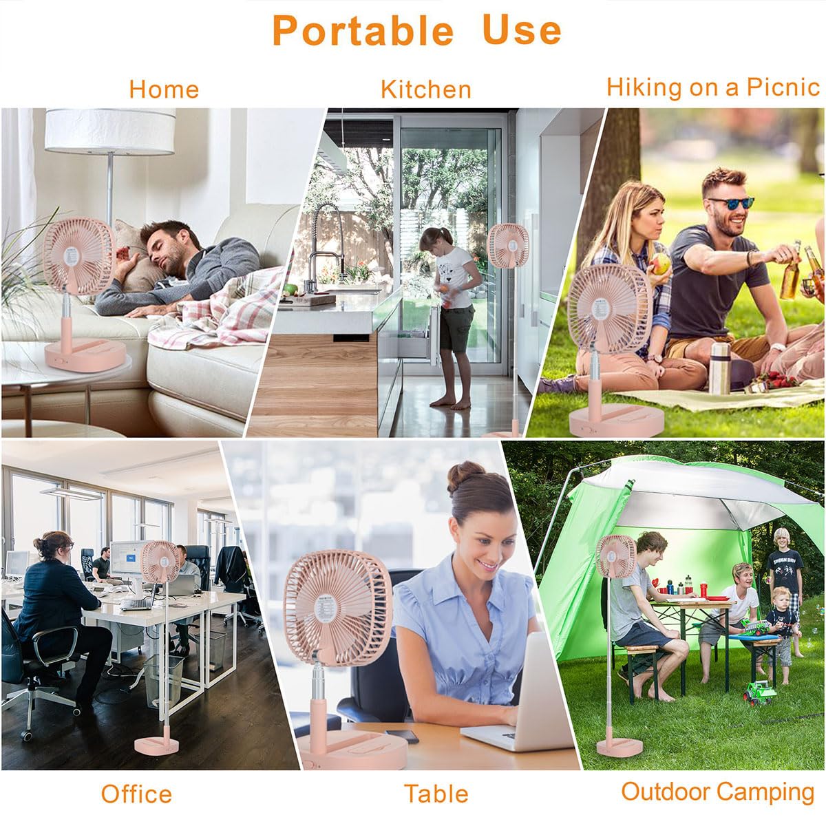 Magesh foldable desk fan compact USB powered for on the go.