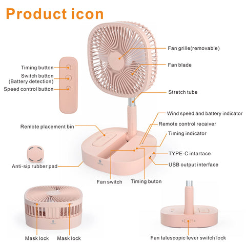 Magesh tilt and height adjust for personalized airflow.
