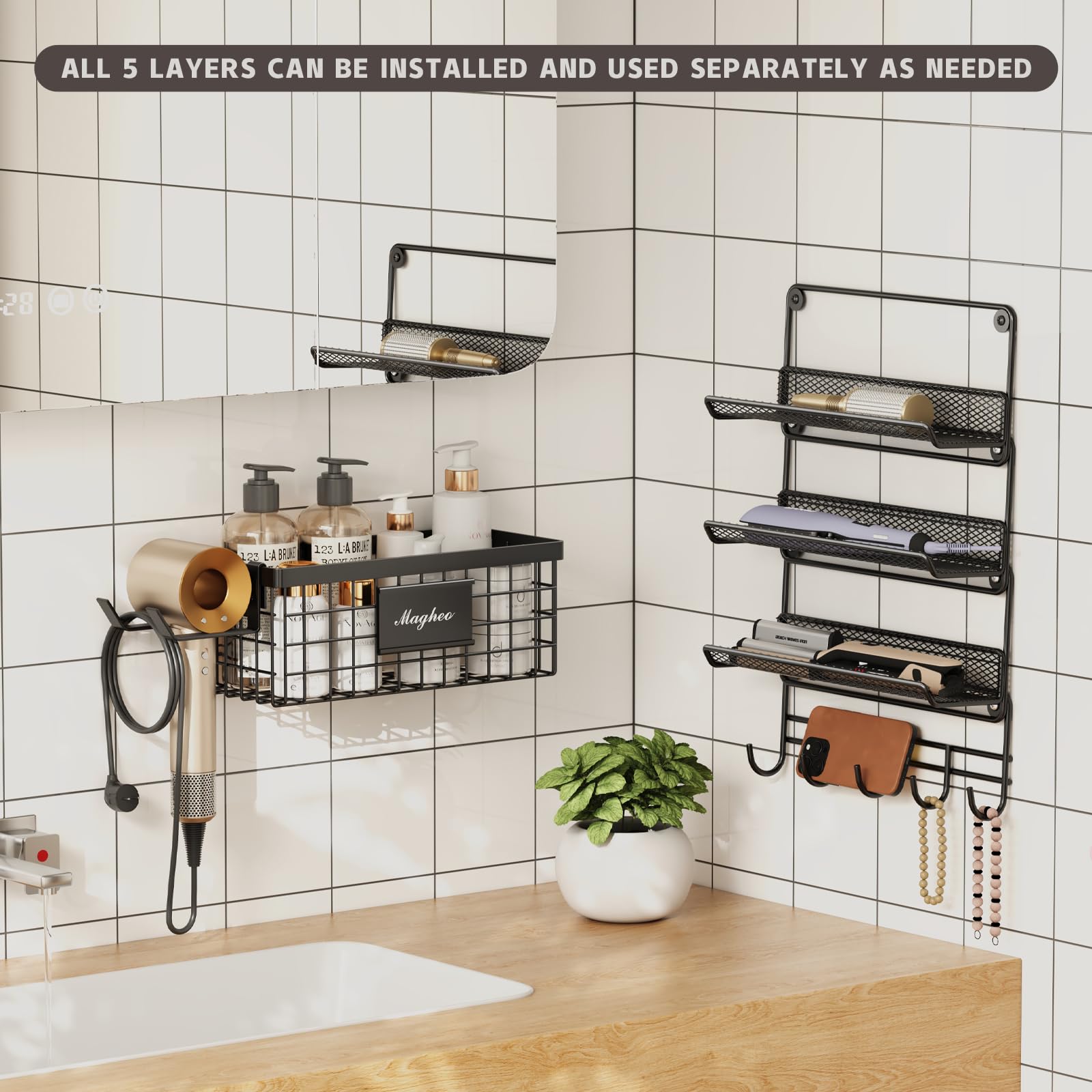 Magheo EVA-pad protected dryer hook prevents slipping and protects your appliance during daily use.