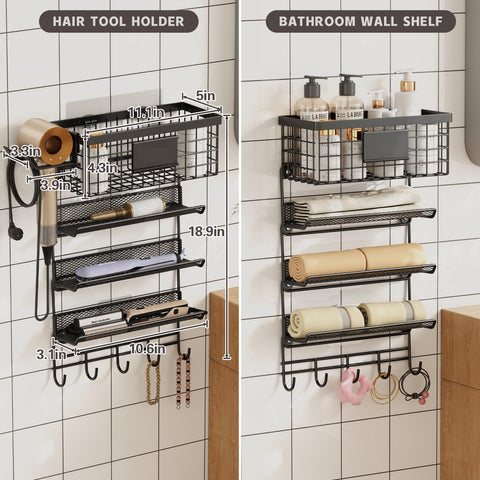 Magheo multi-scene bathroom organizer fits in bathrooms, kitchens, and living spaces for clutter reduction.