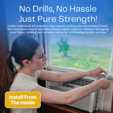 MAGIC A/C MOUNT universal fit for popular window AC brands