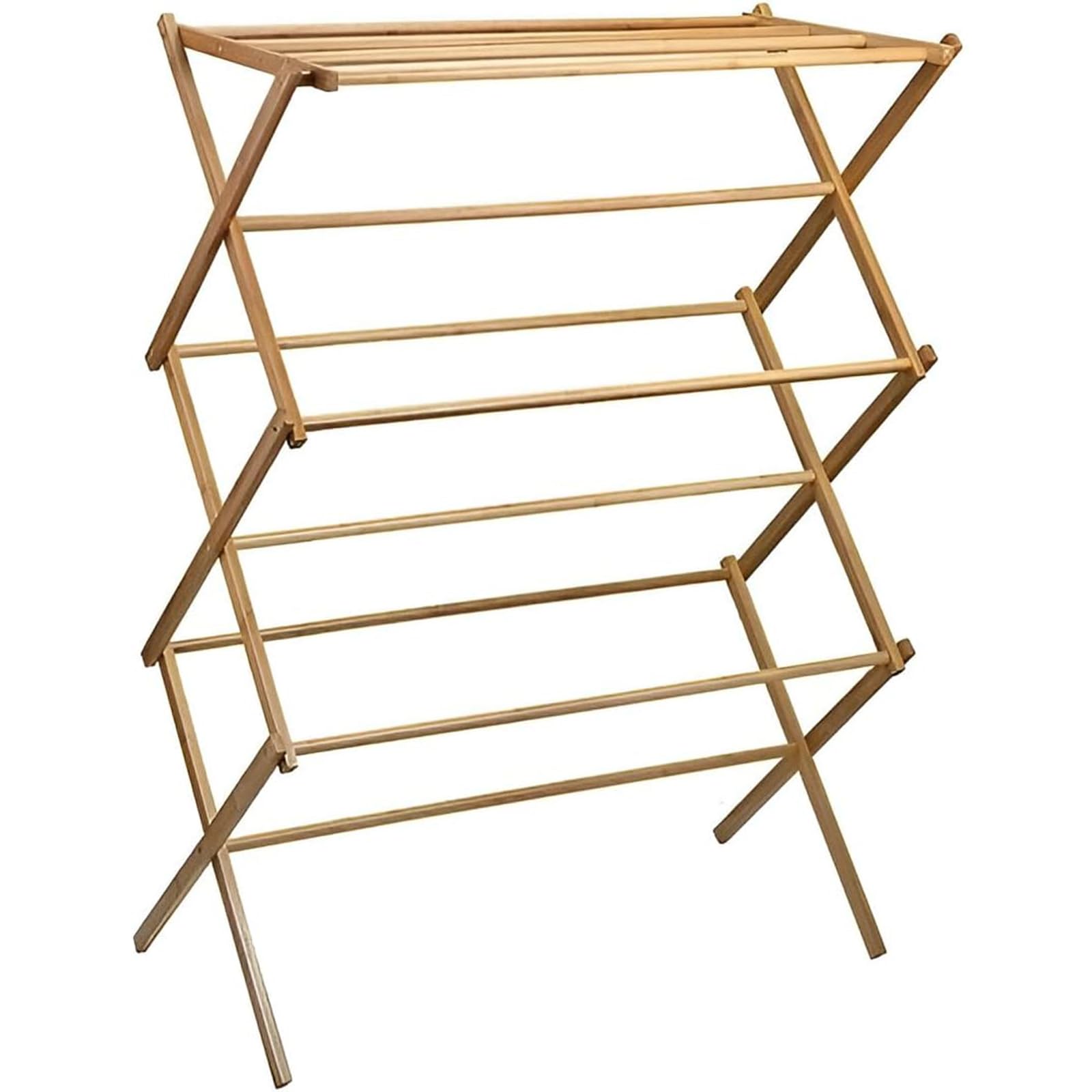 MAGIC BAMBOO compact storage-ready rack fits small apartments.