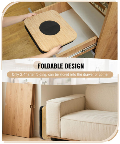 Magicheap bin folded flat for compact storage when not in use