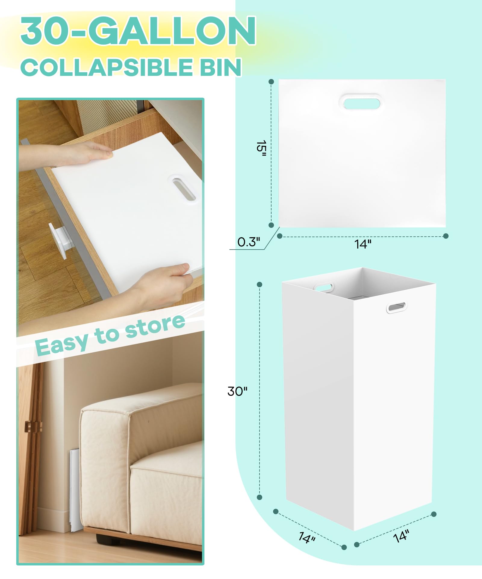 Magicheap trash can with waterproof coating resists spills during events.