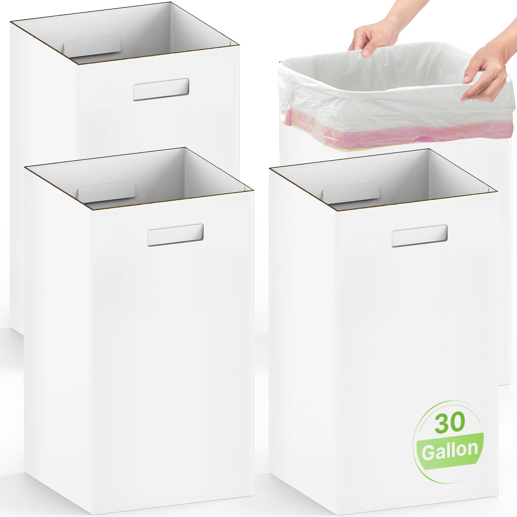 Magicheep 30 gallon trash can standing upright for heavy-duty use