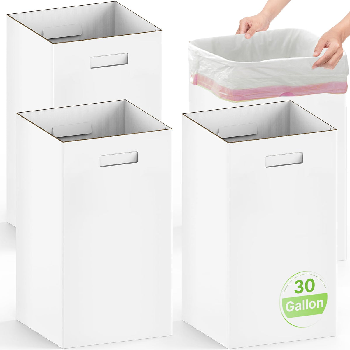 Magicheep 30 gallon trash can standing upright for heavy-duty use