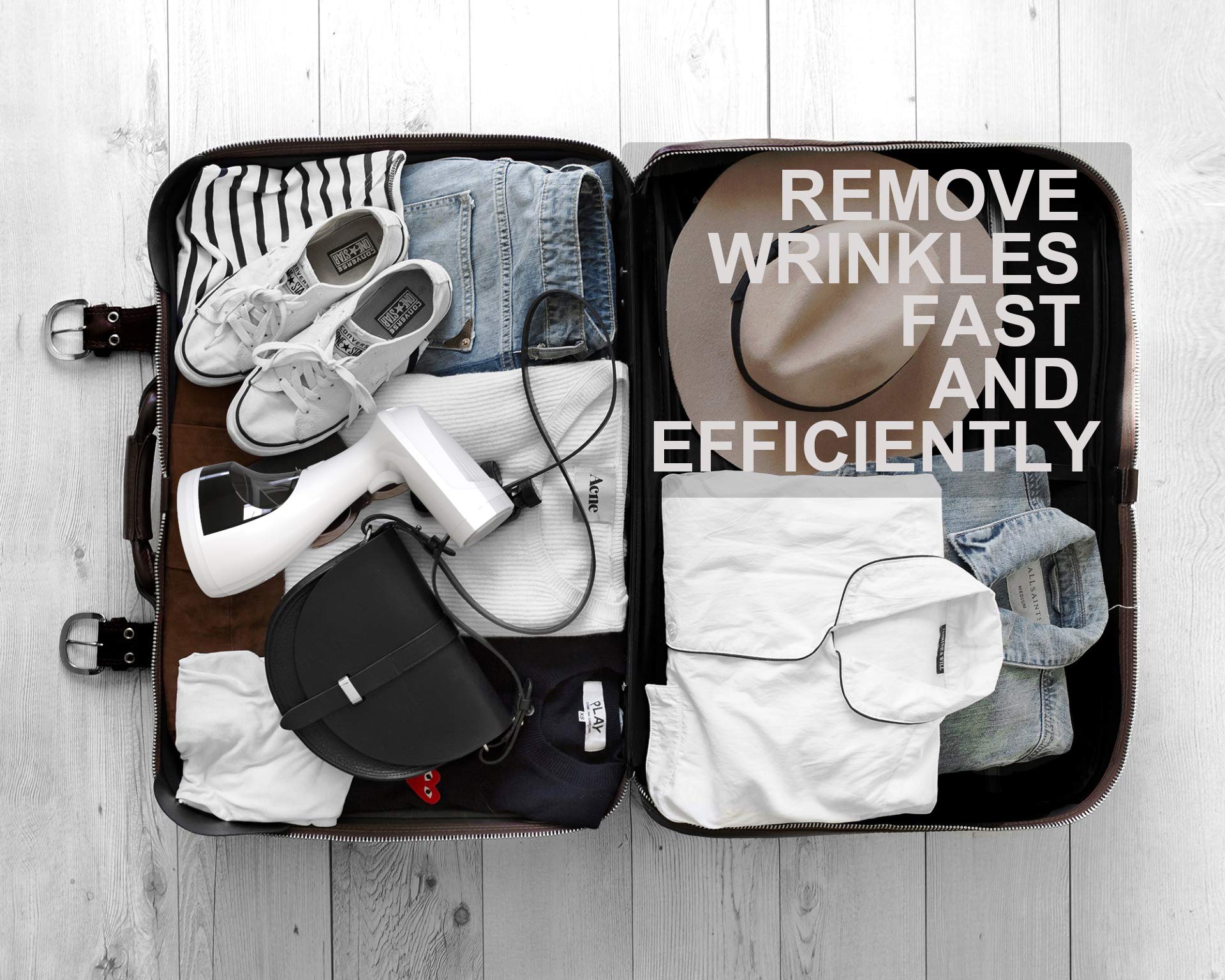 MagicPro includes a 2-in-1 fabric and lint brush for versatile use.