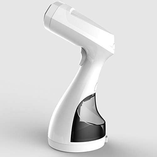 MagicPro portable garment steamer heats up quickly for fast wrinkle removal.