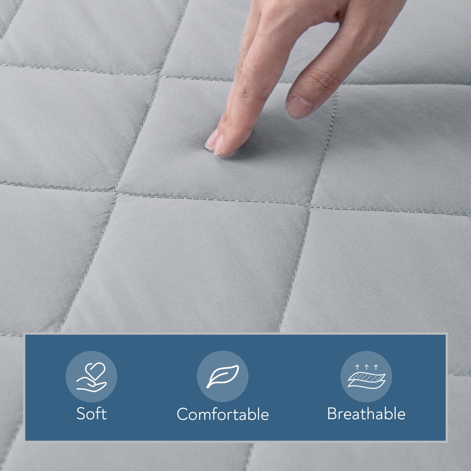 Magik & Kover cot mattress pad fitted sheet style with deep pocket for secure fit.