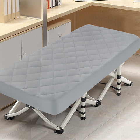 Magik & Kover cot mattress pad grey cover adds soft, versatile layer.