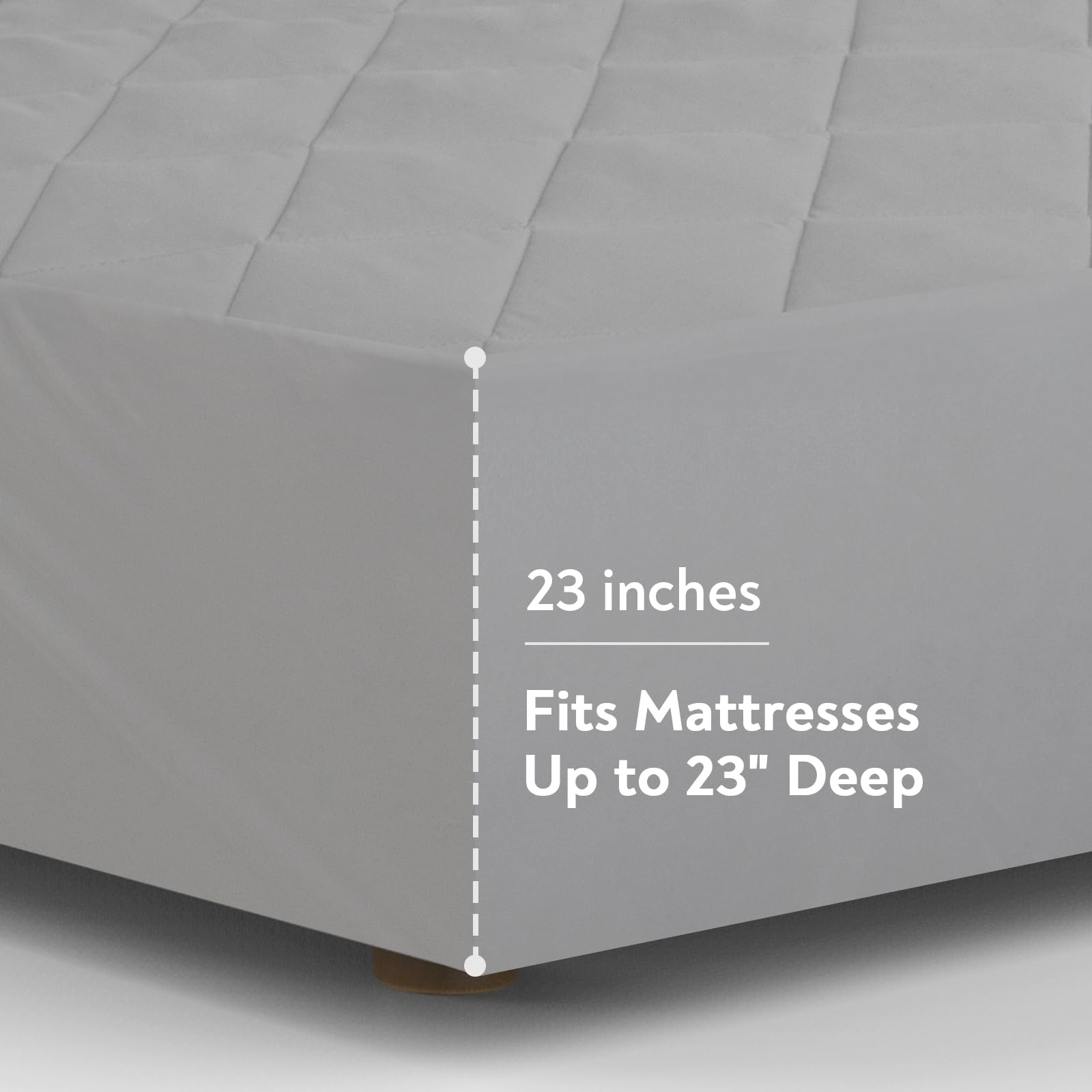 Magik & Kover deep-pocket design fits up to 23 inches securely
