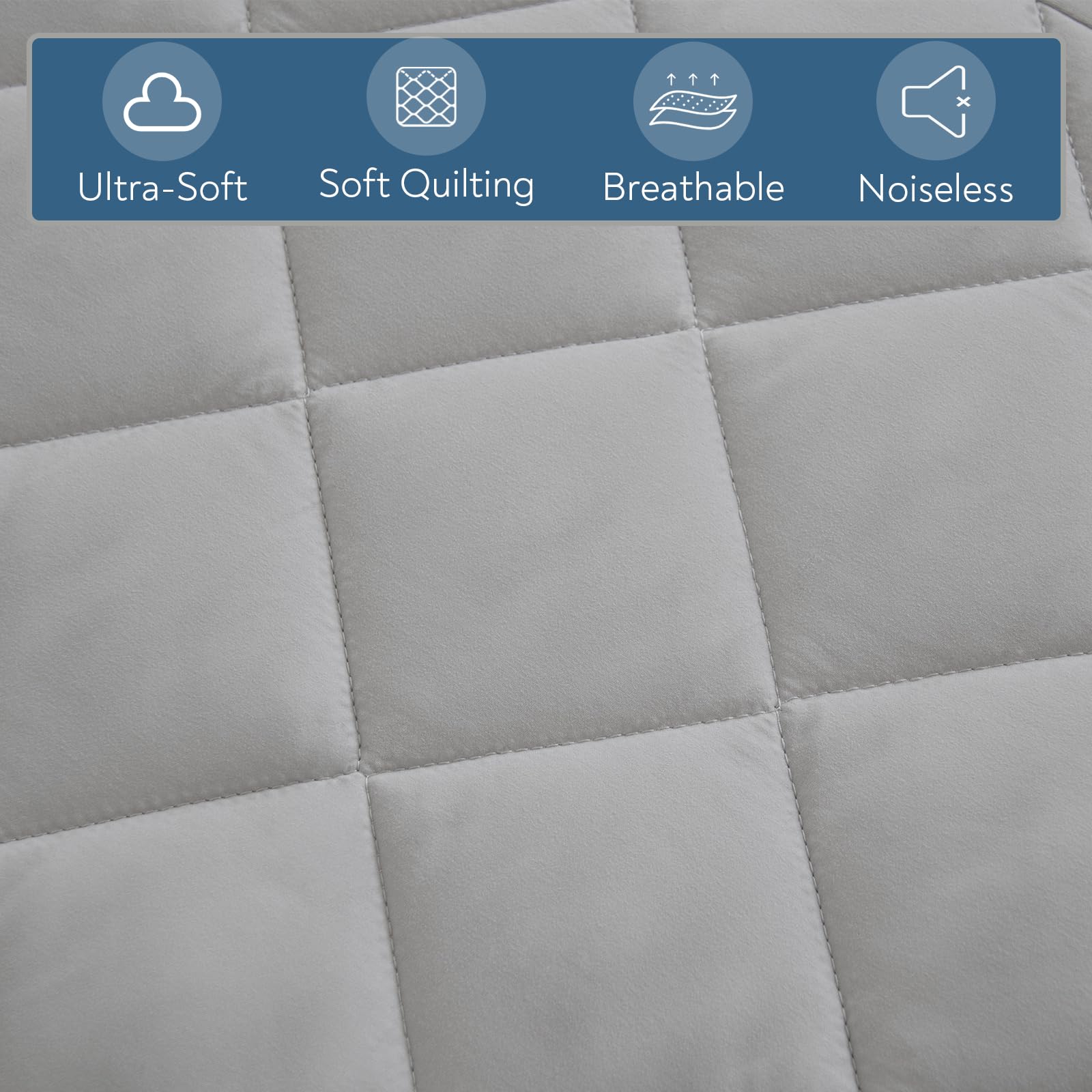 Magik & Kover noiseless topper stays quiet during restless nights