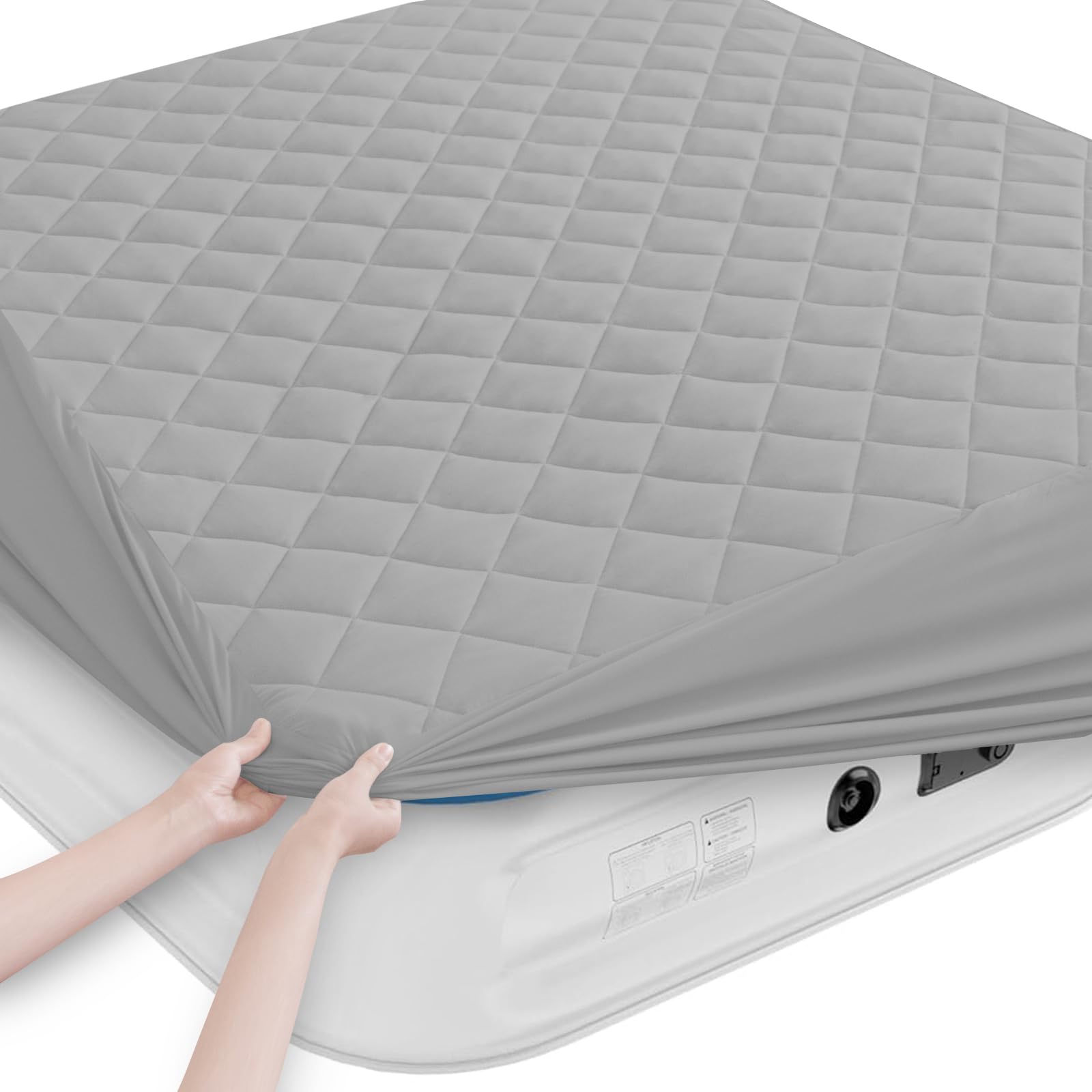 Magik & Kover Queen Mattress Pad with soft quilted top for added comfort