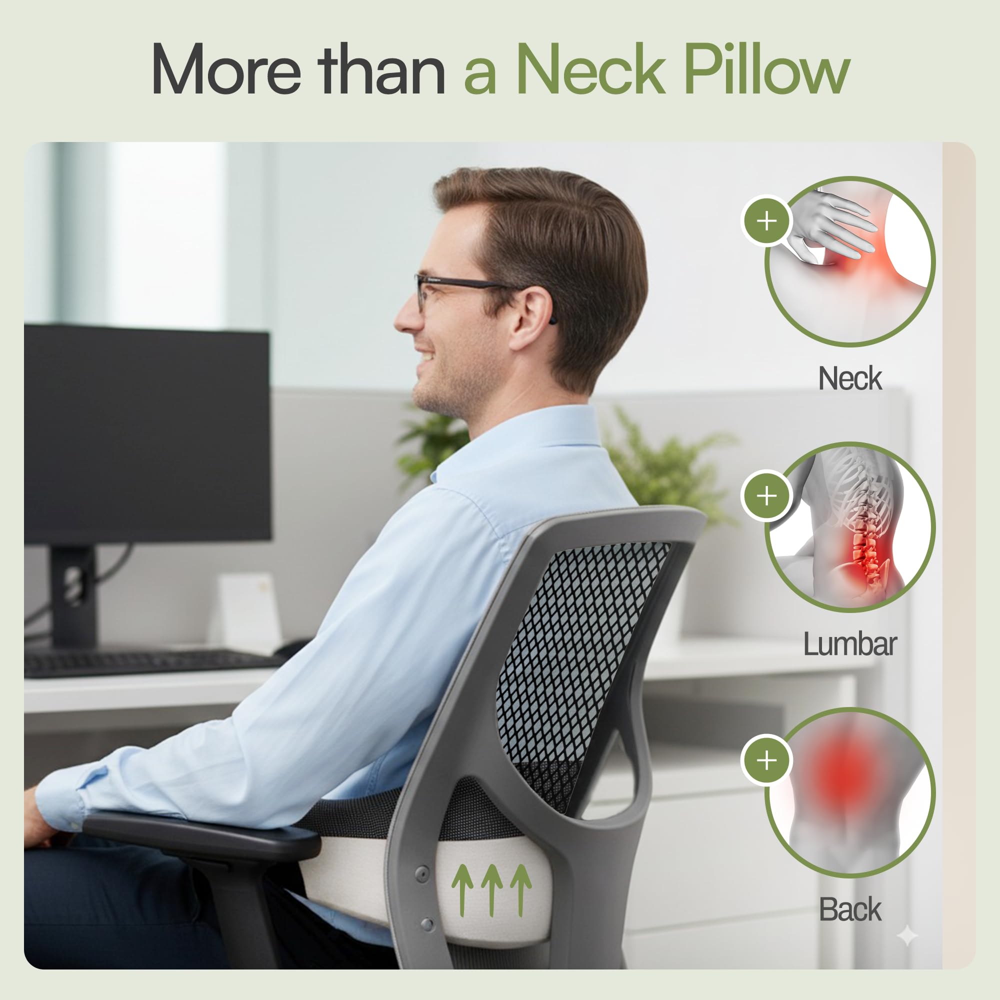 Magmont pillow offers 360° chin support for better alignment while sleeping