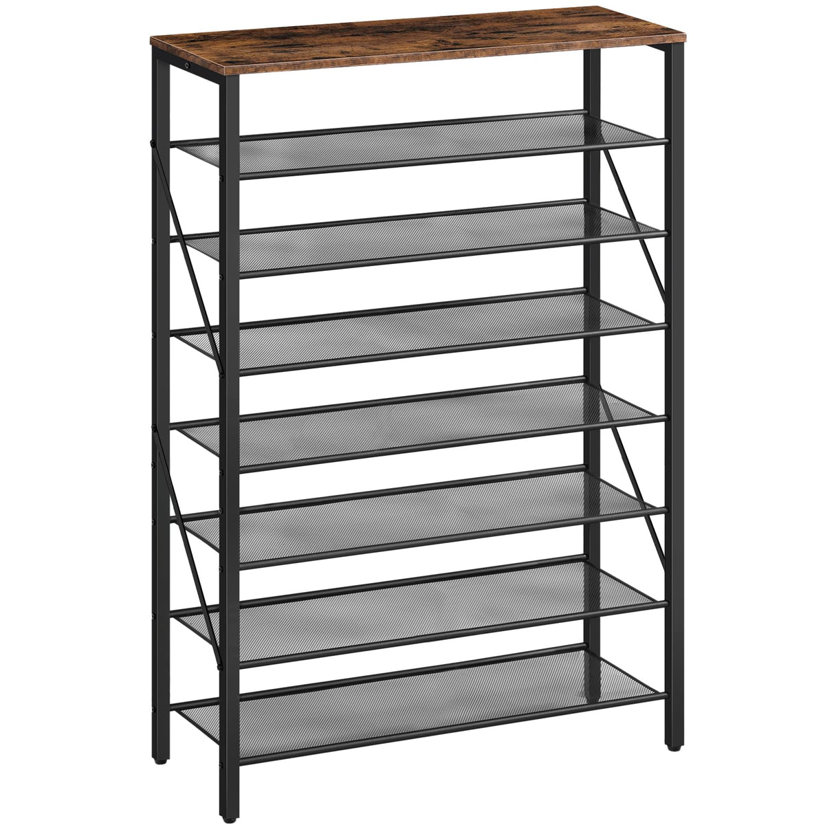 MAHANCRIS 8-tier closet shoe rack for efficient storage.