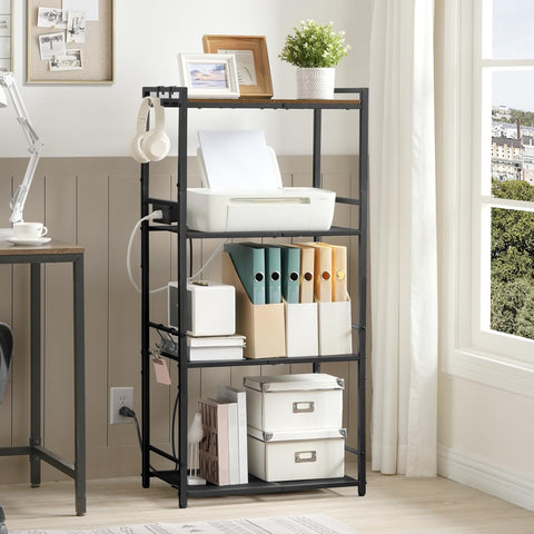 MAHANCRIS four-tier shelves maximize kitchen storage