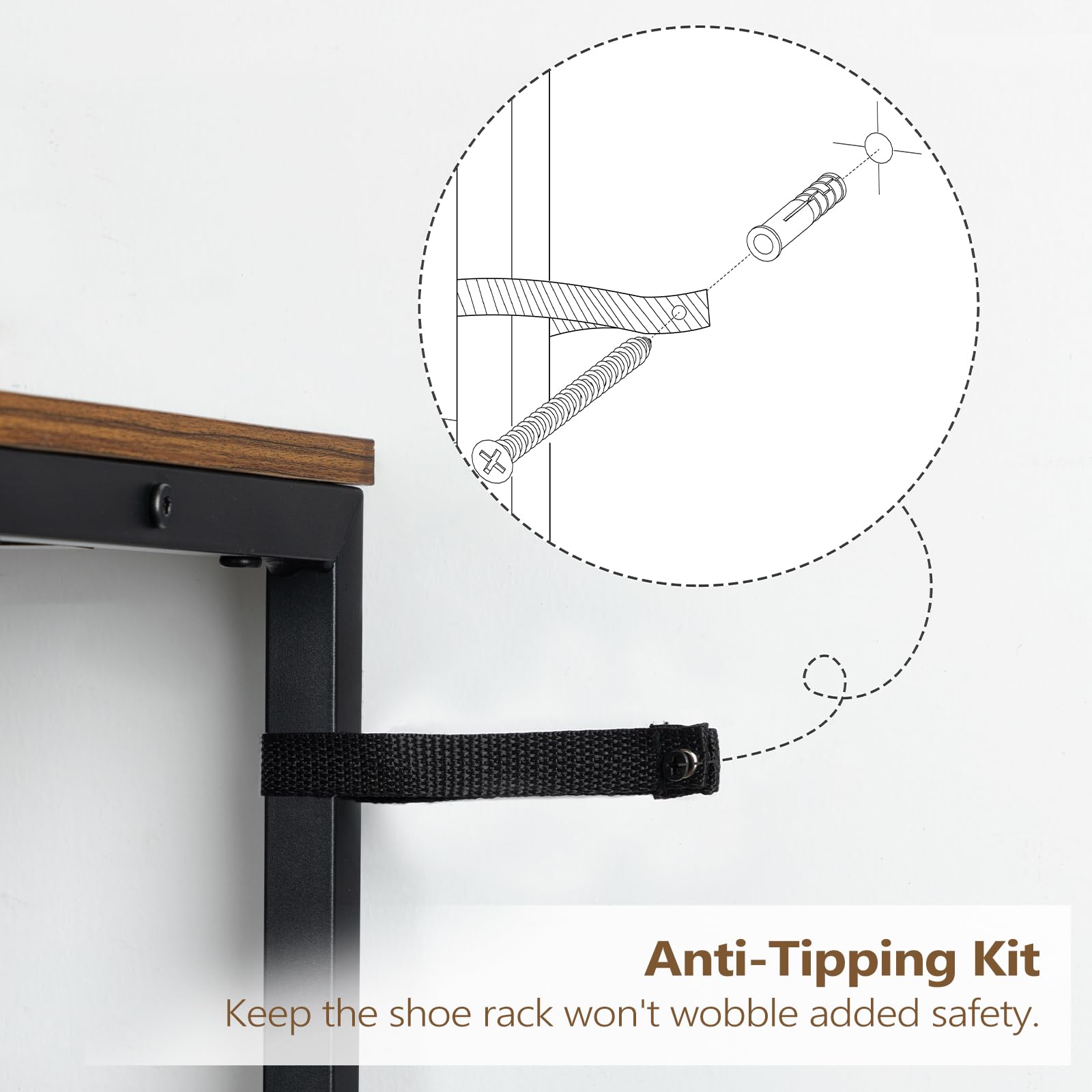 MAHANCRIS entryway setup keeps shoes organized and easy to grab
